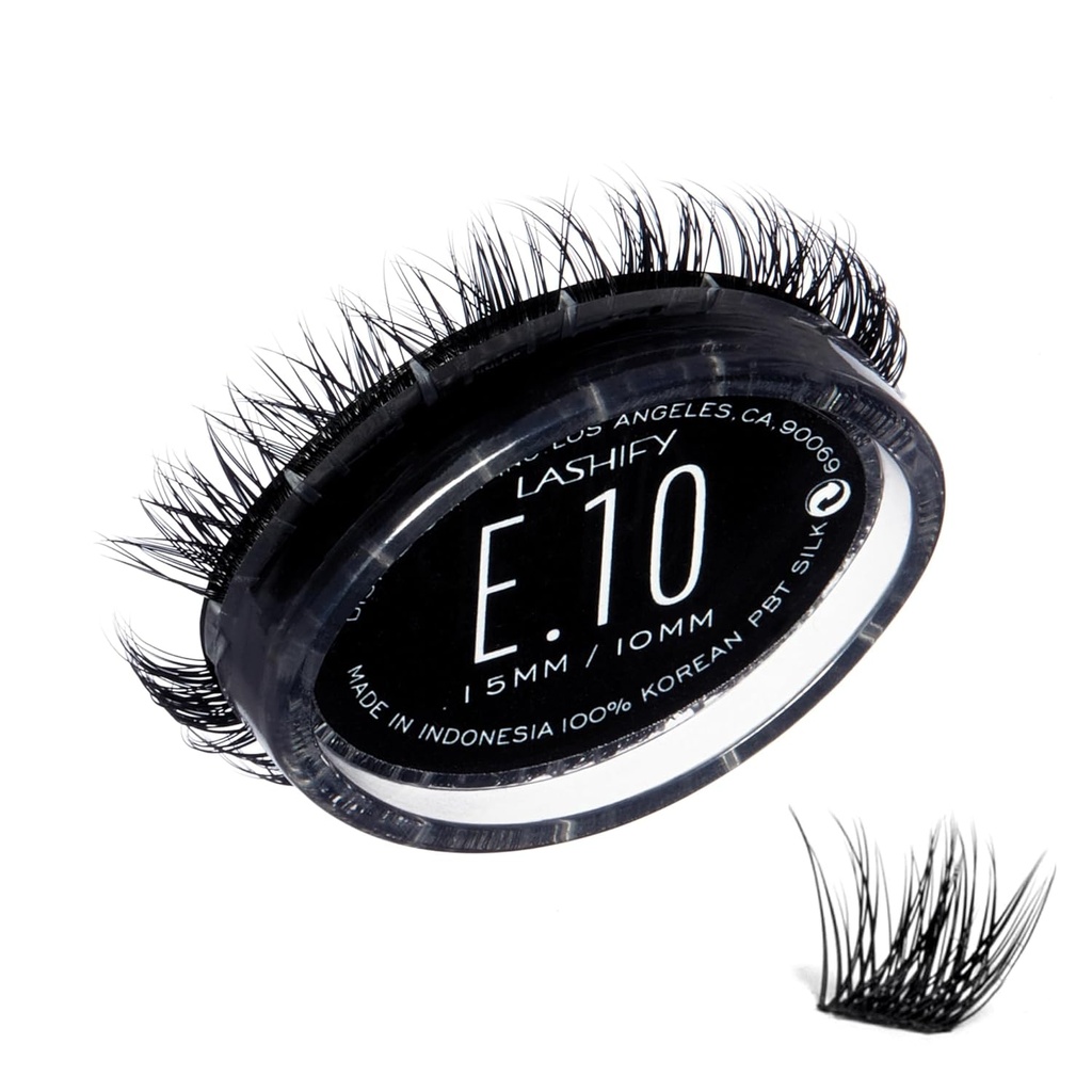 Lashify Extreme 10mm Gossamer DIY Eyelash Extensions Refill, Black, Easy False Lashes To Add Elemendous Volume