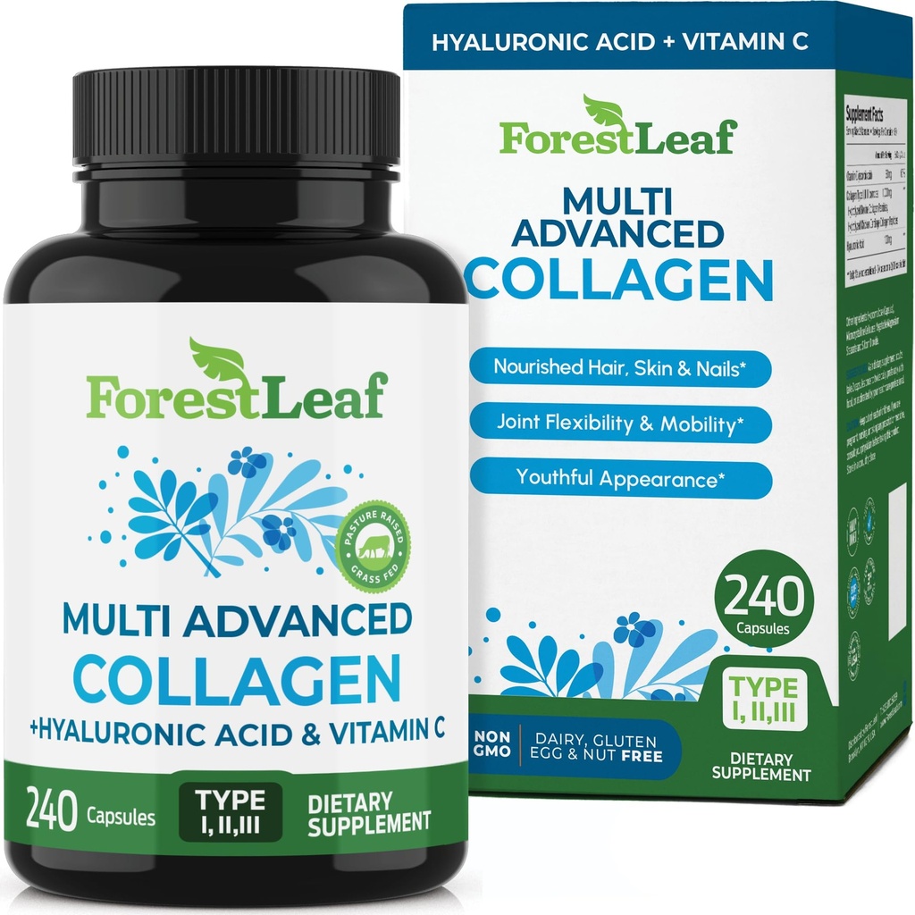 Suplemen Kolagen Multi Collagen - Collagen Men & Collagen - Collagen Collagen Collagen Suplemen (240 Peptide Capsules)