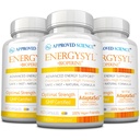 Disetujui Energi Sains - Caffeine Bebas - dengan Adaptogens, B Vitamin, dan Bioperin - 3 Bulan Pasokan - 180 Kapsul