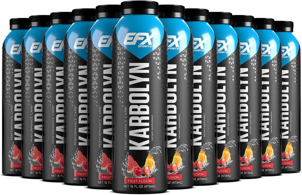 Minuman Karbolyn Bahan Bakar EFX 124; Pre, Intra, Post Workout Carbohydrate Drink: Carb Load, Substained Energy 124; Stimulant & Sugar Free 124; 12 Fruit (Fall Fruit)