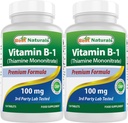Terbaik Vitamin B1 Vitamin Sebagai Thiamine Mononitrate 100 mg 120 Tablet (120 Cacah (Paket 2)))