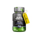 ORZAX Black Seed Oil Cold Menekan 100% Pure 124; Non-GMO - Rich in Omega 3 6 9 & Thymoquinone
