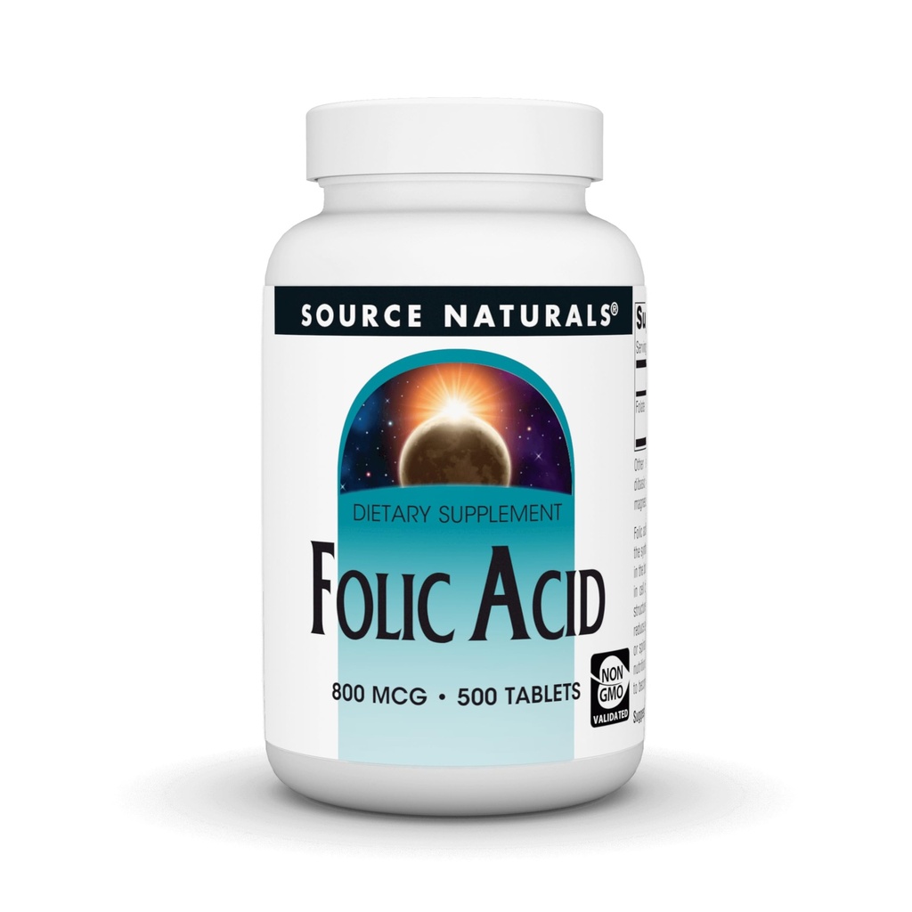 Sumber Asam Folic 800 mcg Dietary Suplemen - 500 tablet