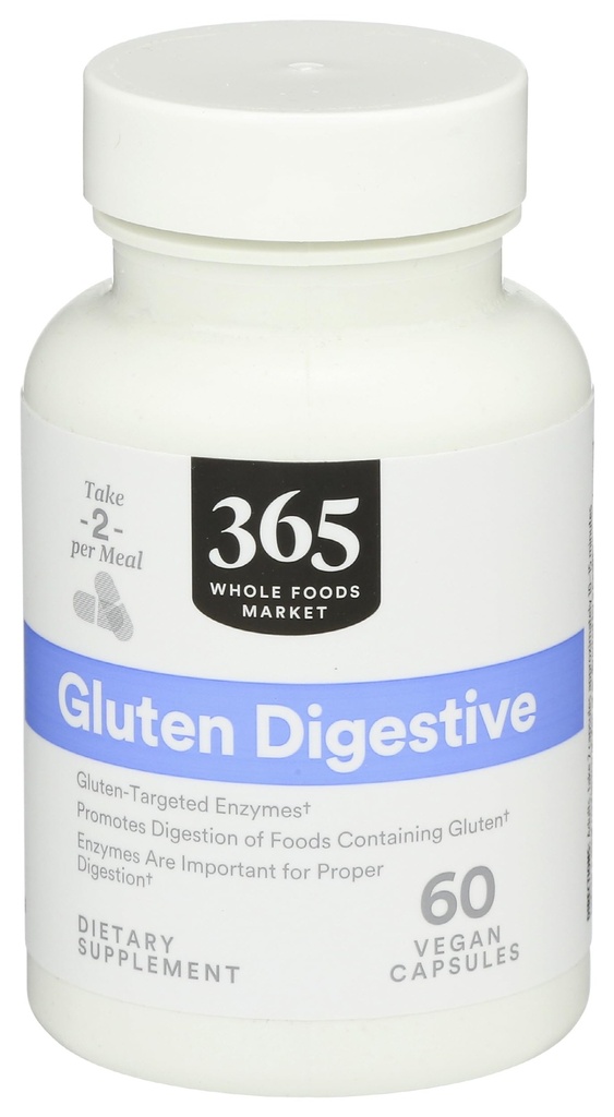 365 oleh Whole Foods Market, Enzymes Gluten Digeptical, 60 Count