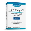 EuroMedica EurOmega-3 - Tambahan Dieter dengan EPA & DHA - Omega-3 Tablet untuk Dukungan Kesehatan Otak & Jantung - Suplemen Nutrisi & Peptides - 60 Tablet