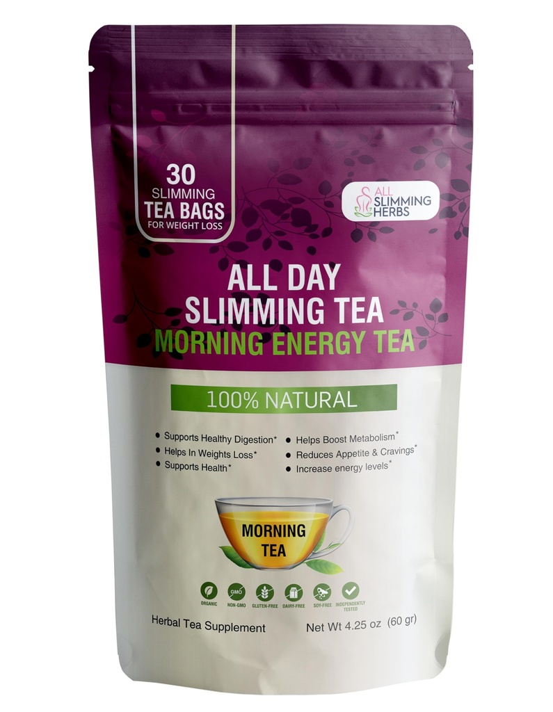 Teh Slimming untuk Siang Hari - 30 Hari Supply - Boosts Metabolisme & Skyrocket Energy Level