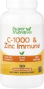 SuperNutrition, C-1000 & Zinc Ammune, Seasonal Dukung Formula *, Antioksidant Protection *, 120 Hari Suppply (Packaging May Vary)
