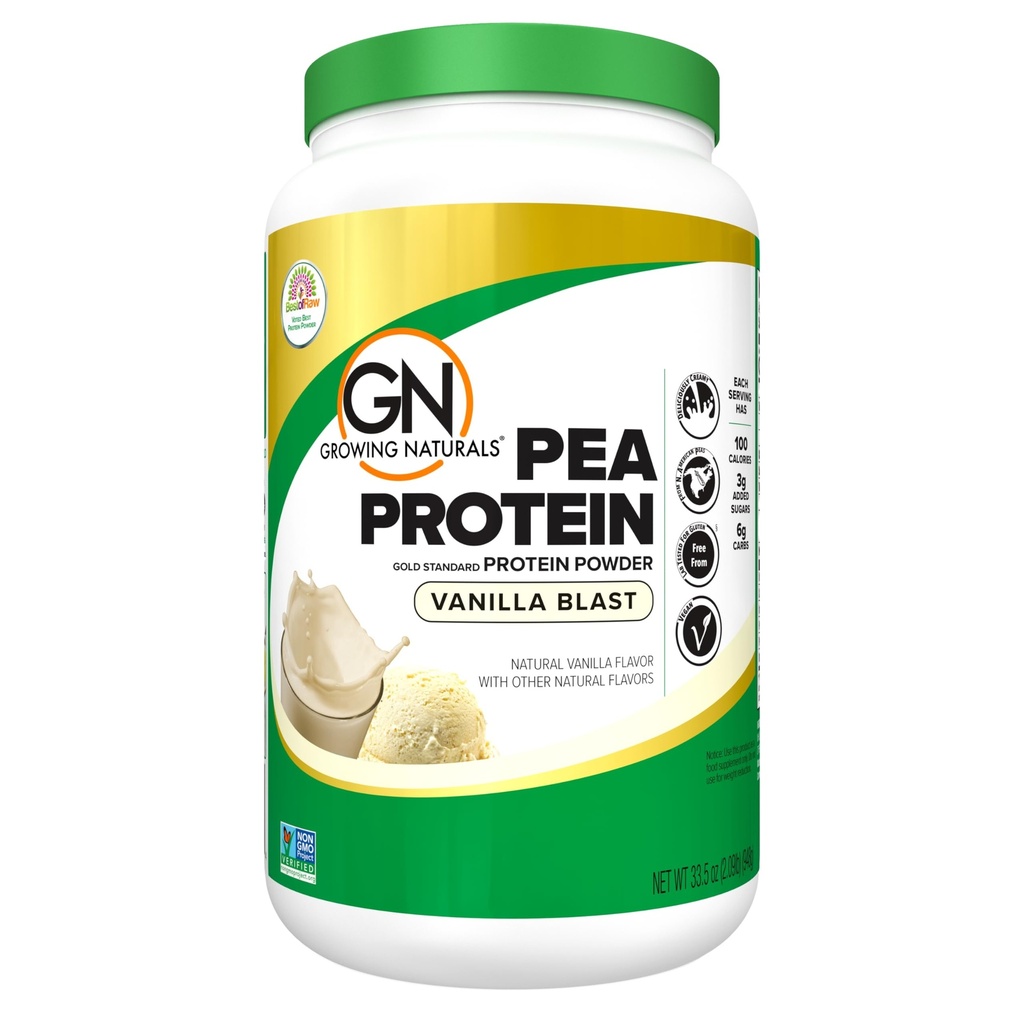 Tanaman Vegan berbasis Protein, BCAA, Lower-Carb, Lower-Sugar, Vanilla Blast, 2 Pound (Paket 1)