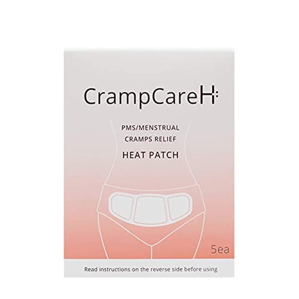 (5 Patch) CrampCareH PMS / Menstrual Cramps Relief Heat Patch dengan Wings Wings, FDA Terdaftar
