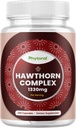 Kapsul Hawthorn Berry yang tinggi - Pendukung Energi untuk Pria & Perempuan - 240 Pack