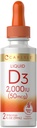 Carlyle Liquid Vitamin D3 124; 2000 IU 124; 2 oz 124; Vegetarian, non-GMO, dan Gluten Free Formula 124; 50mcg 124; Vitamin D Liquid Drops for Dewasa