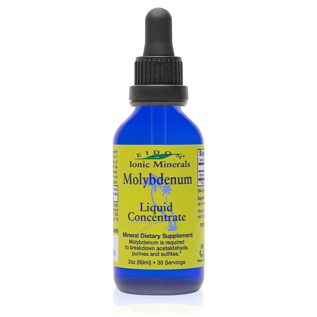 Eidon Ionic Mineral Moolybdenum Suplemen - Limid Ionic Minemenum, Molybdenum Drops, All Natural, No Added Sugars, Supports Biologicial Processes, Mineral Suplemen, 2 oz