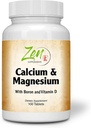 Suplemen Zen - Hi Potency Calcium & Magnesium dengan D3 & Boron untuk Absorpsi Enhanced, Support Bone Health & Bone Density 100- Tab