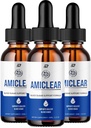 Amiclear Drops Heally Formula - Dietary Suplement Drops - Extra Strength Amiclear Liquid Drops, Grape Seed, Amiclear Drops Review (3 Pack - 180 ML)