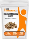 BulkSuplements.com Marshmallow Root Extract Powder - Marshmallow Root Suplement, Herbal Suplemen - Gluten Free, 1.2g per Serving, 250g (8.8 oz) (Paket 1)