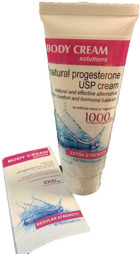 Crema De Progesterona Natural para Un Sano Saldo Hormonal Femenino Durante La Menopausia - 4 Oz