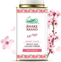Snake Brand Prickly Heat Cooling Powder for Everyday Use - Anti- Chafing, Heat Rash Relief, Soft Sakura Scent (4.9 Oz / 140g)