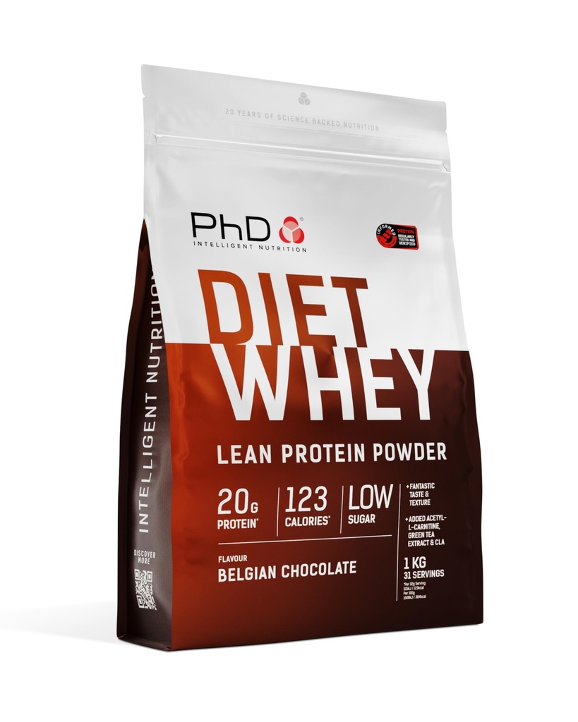 PhD Diet Whey 1kg Coklat Belgia