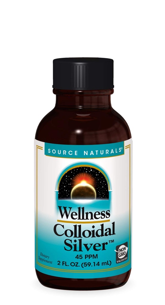 Sumber Wellness Colloidal Silver 45 plum, Mendukung Fisik Well Being * - 2 Fluid oz