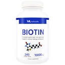 ML Aprials Biotin 10.000 mcg 240 Vegetable Capsules. Mendukung Rambut Kesehatan, Kulit, Nails, dan Produksi Energi, NSF- Disahkan & cGMP- Compliant