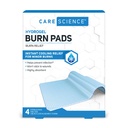 Care Science Hydrogel Sterile Burn Dressing Bandage for Burn Relief, 4 ct Instant Cooling Relief untuk Minor Burns & Wounds