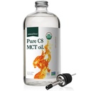 Natural Force Organic Pure C8 MCT Oil - Limid MCT Oil in Glass Bottle Container - concentracted Caprylic Acid - Keto, Paleo, Kosher, Vegan & Non- GMO - Lab Testing for Quality and purity, 32 Ounce