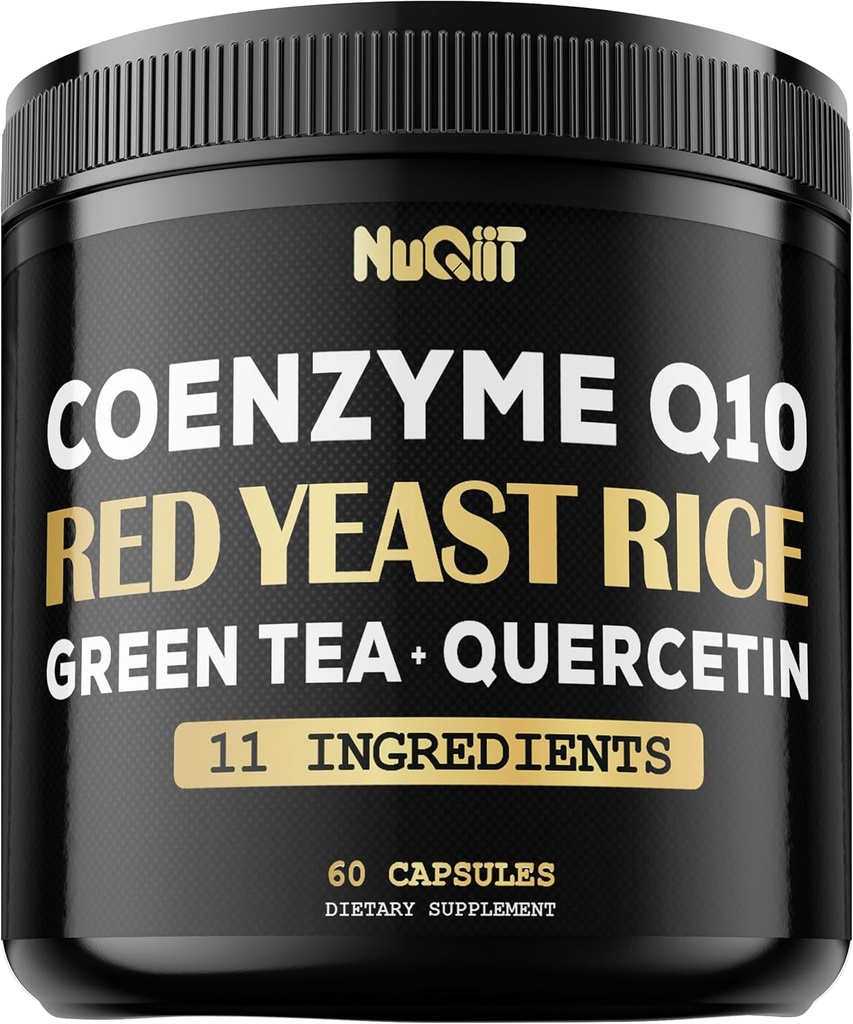 Red Yeast Rice 13500mg Green Tea 4500mg Quercetin 4500mg Tambahan & Lebih - Dukungan Kesehatan Jantung, Sistem Imune & keseimbangan Tubuh - 60 Kapsul