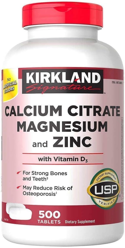 Kirkland Signature Calcium Citrate 500mg (500 Tablet)