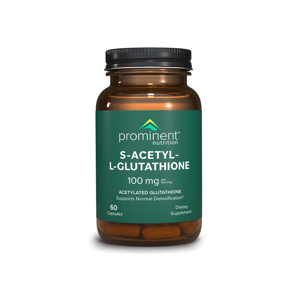 Suplemen Nuktrition S-Acetyl L- Glutathione - Secara klinis meneliti Emothion Acetylated Glutathione untuk Dukungan Detoksifikasi Normal Liver & Optimal Antioksidant, Vegan - 1 Pack