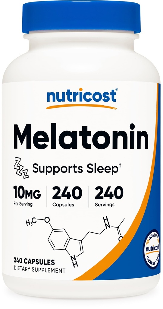 Nutricost Melonatin 10mg, 240 Capsules, Non- GMO & Gluten Free