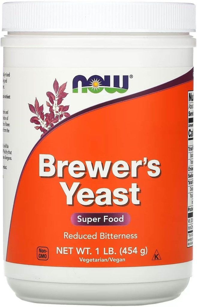NOW Brewer 's Yeast, 1-Pound (Pack of 2)
