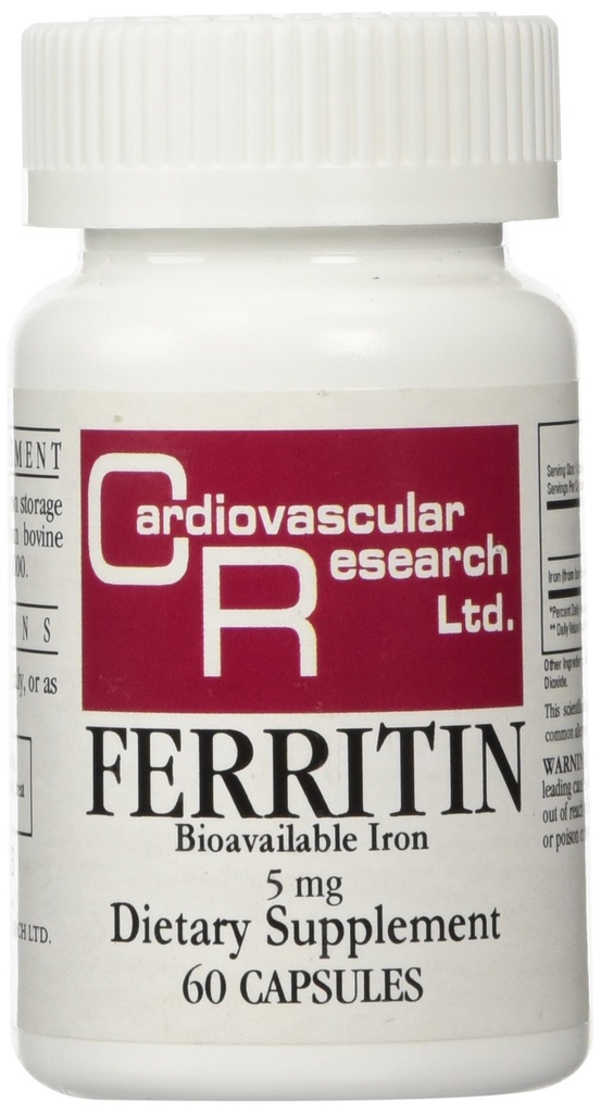 Cardiovaskular Research Ferritin Maximum Absorpsi Iron Suplement 1-Pack, 01- Cream, 60 Kapsul