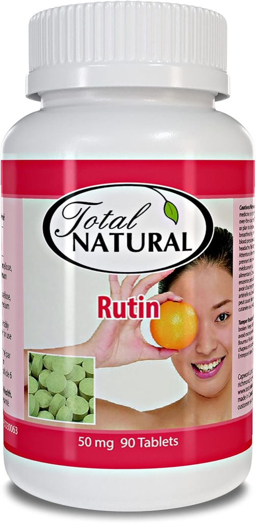 Rutin 50mg 90 Tablet [1 Botol], Bantuan Absorb dan Utilize Vitamin C, Peningkatan Kesehatan Vaskular, Perawatan Visi
