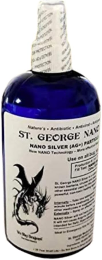 St. George Nano Silver 124; Collodial Silver Liquid Support Imune Supplement