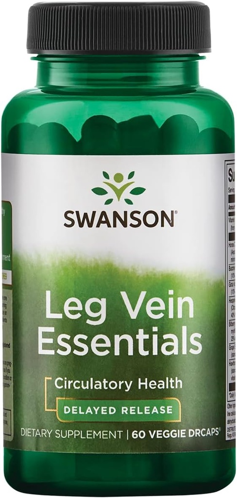 Swanson Leg Vein Essentials - Tertunda Rilis - 60 Veg Capsules
