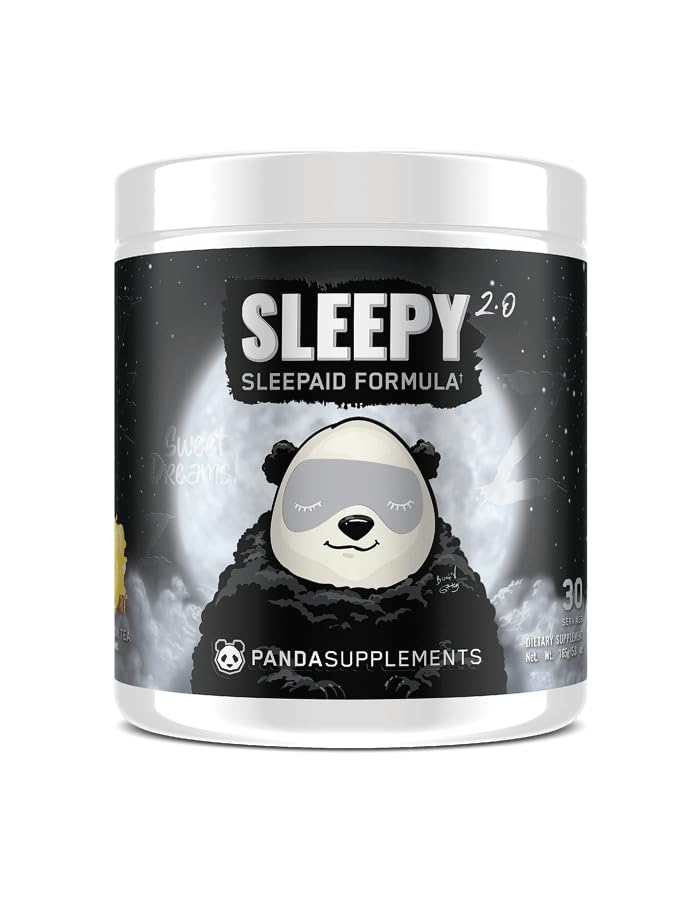 Underground Bio Labs Panda SuPPS - Sleepy 2.0 Natural Sleep Aid Formula: 5mg Melonatin, 300mg GABA, Chamomile Extract, (Honey Lemon Tea) 30 Servings