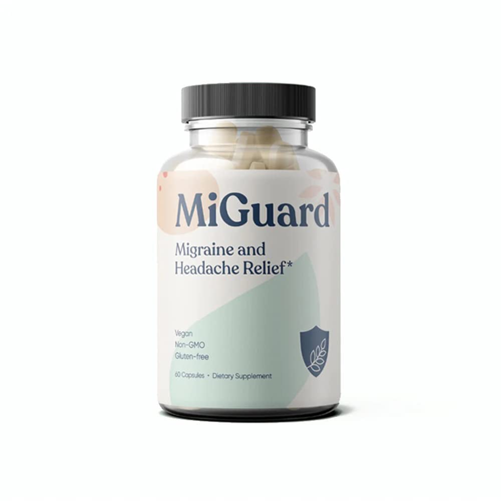 Suplemen Pencegahan Migraine dan Obat-obatan Migraine - Suplemen Suplemen Natural untuk Sakit Kepala Migraine - Membantu Mengurangi Frekuensi & Severity (60 Kapsul)