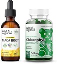 Wild & Organic Maca Root Ticture 2 fl oz & Chlorophyll Gummies