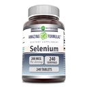 Amazing Formula Selenium 200 Mcg 124; Tablets Suplemen 124; Non- GMO 124; Gluten- Free Alas124; Made in USA (1 Pack 124; 240 Count)
