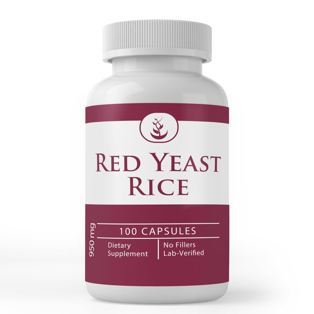 Ekstrak Rice Yeast Merah, (100 Kapsul) Selalu Murni, Tidak Ada Additives Atau Penjual, Lab Verified