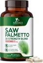 Saw Palmetto for Men 1000MG - 3X Strangtate Health Suplement - Herbal Extract Suplemen Prostate for Health Support, Prostate Urinary & Hair Health - 60 Capsules