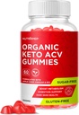 Komplotan Organ Keto ACV - Gluten- Free & Sugar-Free Apple Cider Tambahan untuk Pria Perempuan (100MG)