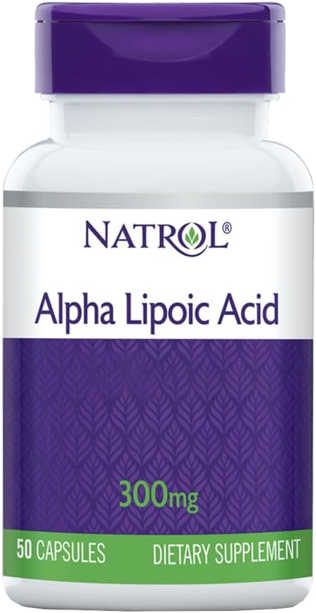 Natrol Alpha Lipoic Acid 300mg Capsules, 50 Cacah (Paket 3)