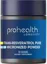 ProHealth Longevity Micronized Trans Resveratrol 30 Grams - 98% Pure Farmasi Tingkat, 1000 mg per Scoop, Absorpsi Superior dan Bioavability
