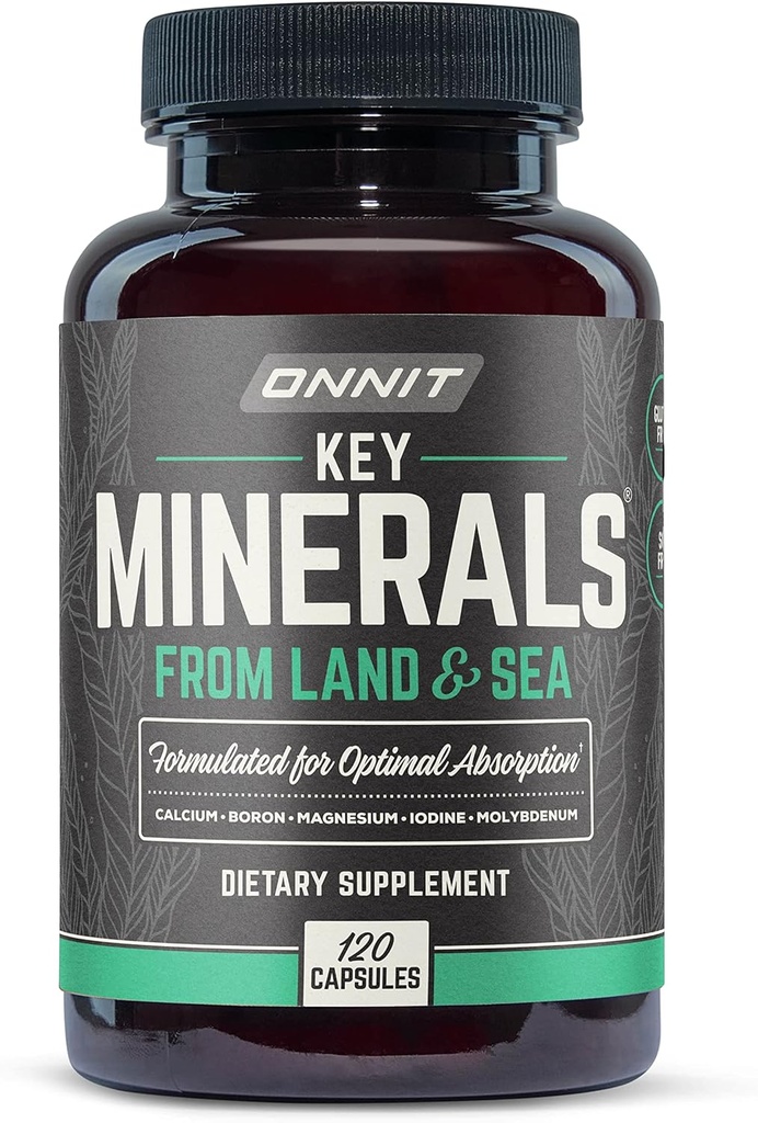 OnlyKey Minerals: Kalsium, Magnesium, Molybdenum, dan Isodium Suplemen (120ct)