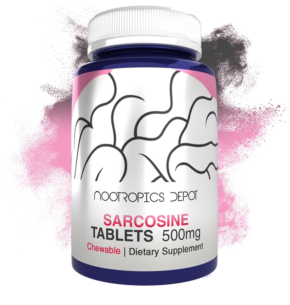 Nootropics Depot Sarcosine Tablet 126; Chewable 124; 500mg 124; 120 Count