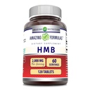 Amazing Formulas HMB (Beta- Hydroxy Beta- Methylbutyrate) Suplemen 124; 2000 Mg Per Serving 14; 120 Tablets Atter4; Non-GMO 124; Gluten Free 124; Dibuat di AS