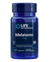 Ekstensi Hidup Melonatin dalam 1 mg - Untuk Malam yang penuh hati, Keseimbangan Hormone, dan Kesehatan Kebal - Langsung Lepaskan - Gluten- Bebas, Non- GMO - 60 Kapsul