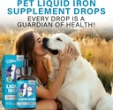 Suplemen Besi Liquid untuk Kucing dan Anjing, Menimbulkan Anemia, Tingkat Energi Rendah dan Letargy, 2 Paket