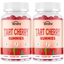 3300mg Tart Cherry Gummies untuk Uric Acid Cleanse, Sleep, Gout, Joint & Kidney Dukung - Tart Cherry Extract dengan Benih Celery, Melonalin, Vitamin C - Detox & Antioksidant - Mixed Berry Flavor, 120 Count